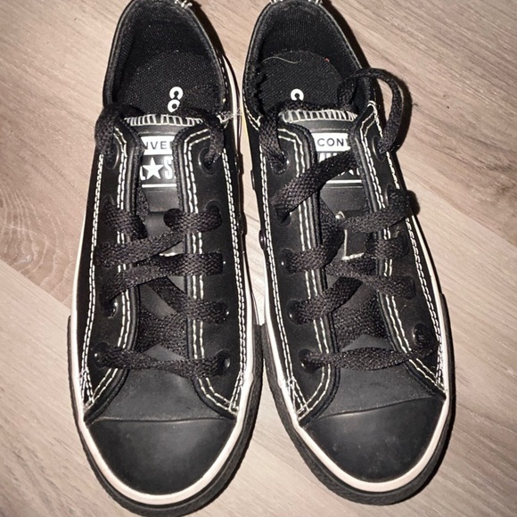 Converse Black Sneakers Low-Top Canvas - Picture 1 of 6